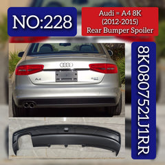 Rear Bumper Spoiler 8K0807521J1RR Compatible With AUDI A4 8K (2012-2015) Tag No.228