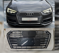 Glossy Black Show Grill A8WD853551ERN4 Compatible With Audi A4 8W (2016-2019) Tag No.22