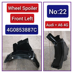 Front Left Fender Liner Splash Shield Guard 4G0853887C 4G0853887B Compatible With AUDI A6 4G Tag-FEA-22