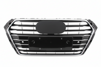 Show Grill Compatible With Audi A4 B9(2017-19) Shiny Silver Chrome Tag 22