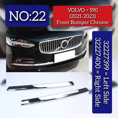Front Bumper Chrome Left 32227399 & Right 32227400 Compatible With VOLVO S90 (2021-2023) Tag No.22