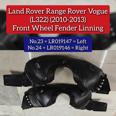 Front Fender Linning Left LR019147 Compatible With Land Rover Range Rover Vogue - L322 (2010-2013) Tag No.23