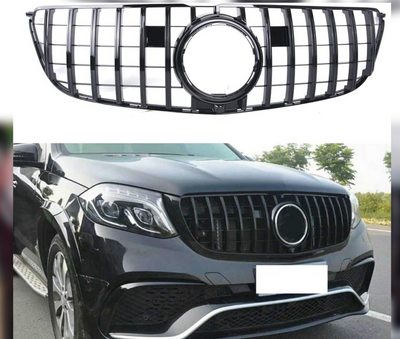 GTR Black Chrome Show Grill Compatible With Mercedes Benz GLS-Class W166 Tag 186