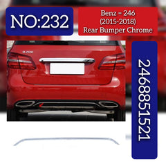 Rear Bumper Chrome 2468851521 Compatible With Mercedes Benz B CLASS W246 Tag No.232