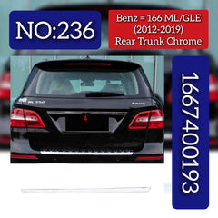 Rear Trunk Chrome 1667400193 Compatible With MERCEDES-BENZ GL-CLASS (X166) (2012-2019) Tag No.236