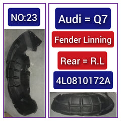 Rear Left Fender Liner 4L0810172A Compatible With AUDI Q7 4L Tag-FEA-23