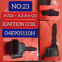 Ignition Coil 04E905110H 04E905110L Compatible With AUDI A3 Convertible (8V7, 8VE) | A3 / S3 & A4 B9 (8W2, 8WC) | A4 / S4 & SKODA OCTAVIA III (5E3, NL3, NR3) & VW BEETLE (5C1, 5C2) | FUSCA | BJALLA & POLO V (6R1, 6C1)