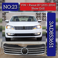Front Bumper Show Grill 3AD853651 Compatible With Volkswagen PASSAT B7 (362) Tag No.23