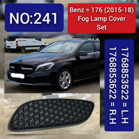 Fog Lamp Cover Right 1768853622 & Left 1768853522 166843722 Compatible With MERCEDES-BENZ A-Class W176 2015-2018 Tag No.241