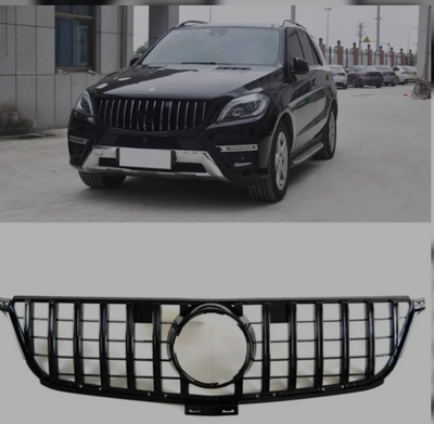 GTR Black Chrome Show Grill Compatible With Mercedes Benz ML-Class W166 (2012-2016) Tag 242
