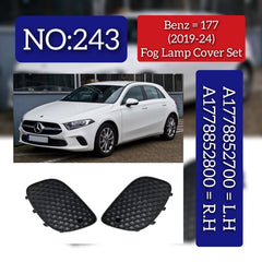 Fog Lamp Cover Compatible With MERCEDES-BENZ A-CLASS W177 Fog Lamp Cover Left A1778852700 & Right A1778852800 Tag No.243