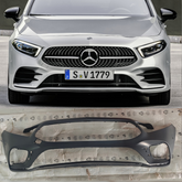Front Bumper (Without Hole) A1778802801 1778802801 Compatible With Mercedes-Benz A-CLASS W177 (2018-2023) Tag No.244 A