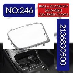 Cup Holder Chrome 2136830500 2136800000 Compatible With Mercedes Benz E-CLASS (W213) (238) (C257) Tag No.246