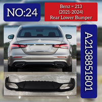 Rear Lower Bumper A2138852601 Compatible With Mercedes-Benz E-CLASS W213 (2021-2024) Tag No.24