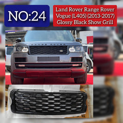 Glossy Black Show Grill Compatible With Land Rover Range Rover Vogue - L405 (2013-2017) Tag No.24