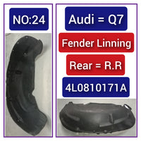 Rear Right Fender Liner 4L0810171A 4L0810171C Compatible With AUDI Q7 4L Tag-FEA-24