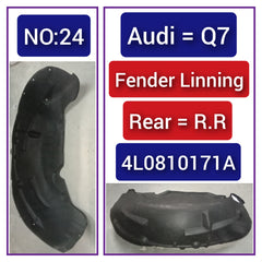 Rear Right Fender Liner 4L0810171A Compatible With AUDI Q7 4L Tag-FEA-24