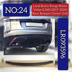 Rear Bumper Grill LR093596 Compatible With Land Rover Range Rover Velar - L560 (2017-2024) Tag No.24