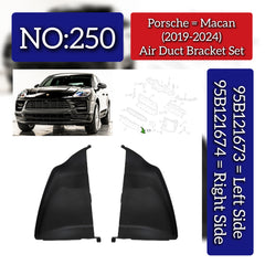 Air Duct Bracket Set Right 95B121674 & Left 95B121673 Compatible With Porsche Macan (2018-2021) Tag No.250
