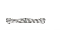 Silver Front Lower Grill 3W5807667 Compatible With Bentley Flying Spur (2009-2012) Tag No.251