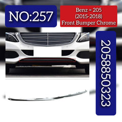 Front Bumper Chrome 2058850323 Compatible With Mercedes Benz C CLASS W205 Tag No.257