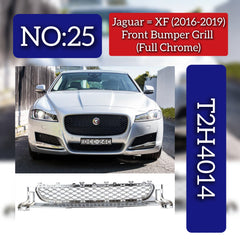 Front Bumper Grill (Full Chrome) T2H4014 Compatible With Jaguar XF (2016-2019) Tag No.25
