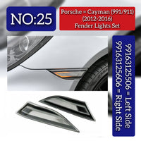 Fender Light Left 99163125506 & Right 99163125606 Compatible With Porsche Cayman (991/911) (2012-2016) Tag No.25