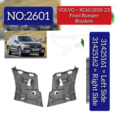 Front Bumper Bracket Left 31425161 31425163 & Right 31425162 Compatible With VOLVO XC60 (2018-2023) Tag No.2601