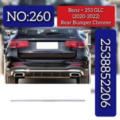 Rear Bumper Chrome 2538852206 Compatible With Mercedes-Benz GLC-CLASS W253 (2020-2022) Tag No.260