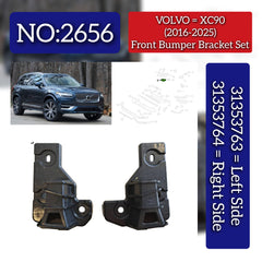 Front Bumper Brackets Left 31353763 Right 31353764 Compatible With VOLVO XC90 I (275) Tag No.2656