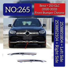Front Bumper Chrome Left 2538851804 & Right 2538852104 Compatible With Mercedes-Benz GLC-CLASS W253 (2020-2022) Tag No.265