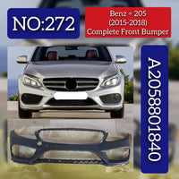 Complete Front Bumper A2058801840 2058801840 A2058802440 Compatible With MERCEDES-BENZ & C-CLASS (W205) Tag No.272