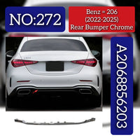 Rear Bumper Chrome 2068856203 Compatible With Mercedes-Benz C-CLASS W206 (2022-2025) Tag No.272
