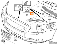 Headlight Bracket Left 30796387 & Right 30796388 Compatible With VOLVO S80 (2006-2013) Tag No.2753