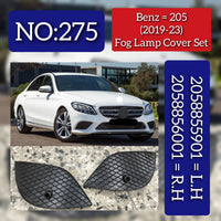 Fog Lamp Cover Right 2058856001 & Left 2058855901 Compatible With MERCEDES-BENZ C-Class W205 2019-2023 tag-275
