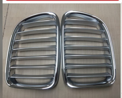Silver Crome Kidney Grill Set 51112993307=L.H & 51112993308=R.H Compatible With BMW = X1 E84Tag 27