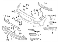 Front Bumper Bracket Left 31383237A & Right 31383238A Compatible With VOLVO S90 2017-2020 Tag No.2801