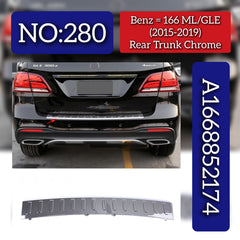 Rear Trunk Chrome 1668852174 Compatible With Mercedes Benz ML-Class (W166), GLE-Class (W166) (2015-2019) Tag No.280
