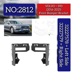 Front Bumber Bracket Right 32227579 & Left 32227578 Compatible With Volvo S90 (2016-2025) Tag No.2812
