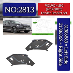 Fender Bracket Left 31386868 & Right 31386869 Compatible With VOLVO S90 (2017-2020) Tag No.2813