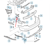 Rear Bumper Bracket Left 16D807393A Right 16D807394A Compatible With Volkswagen For JETTA Tag No.284