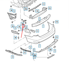 Rear Bumper Bracket Left 16D807393A Right 16D807394A Compatible With Volkswagen For JETTA Tag No.284