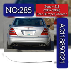 Rear Bumper Chrome A2118850221 2118850221 Compatible With Mercedes Benz (W211) E-Class (2007-2009) Tag No.285