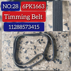 Multi Rib Belt 6PK1663 038903137J 037145933B 038903137E Compatible With SKODA OCTAVIA I (1U2) OCTAVIA I Combi (1U5) (CONTINENTAL) Tag no:28
