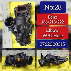 Elbow (Thermostat) 2762000315 Compatible with MERCEDES-BENZ C-CLASS (W205) & GLC (X253) & GLE (W166) & SLC (R172) Tag No.28