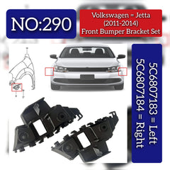 Front Bumper Bracket Left 5C6807183 Right 5C6807184 Compatible With Wolkswagen For JETTA Tag No.290