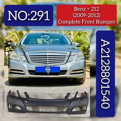 Complete Front Bumper A2128801540 2128801540 Compatible With MERCEDES-BENZ E-CLASS (W212) (2009-2012) Tag No.291