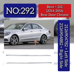 Rear Door Chrome Left 2126904782 & Right 2126904882 Compatible With Mercedes Benz (W212) E-Class (2014-2016) Tag No.292