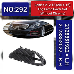 Fog Lamp Cover (WithOut Chrome) Left 2128851922 Right 2128852022 A2128851922 Compatible With MERCEDES-BENZ E-CLASS (W212) Tag No.292