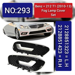 Fog Lamp Cover Compatible With MERCEDES-BENZ E-CLASS W212 2010-2013 Fog Lamp Cover Left 2128851323 & Right 2128851423 A2128851323 Tag-FC-293